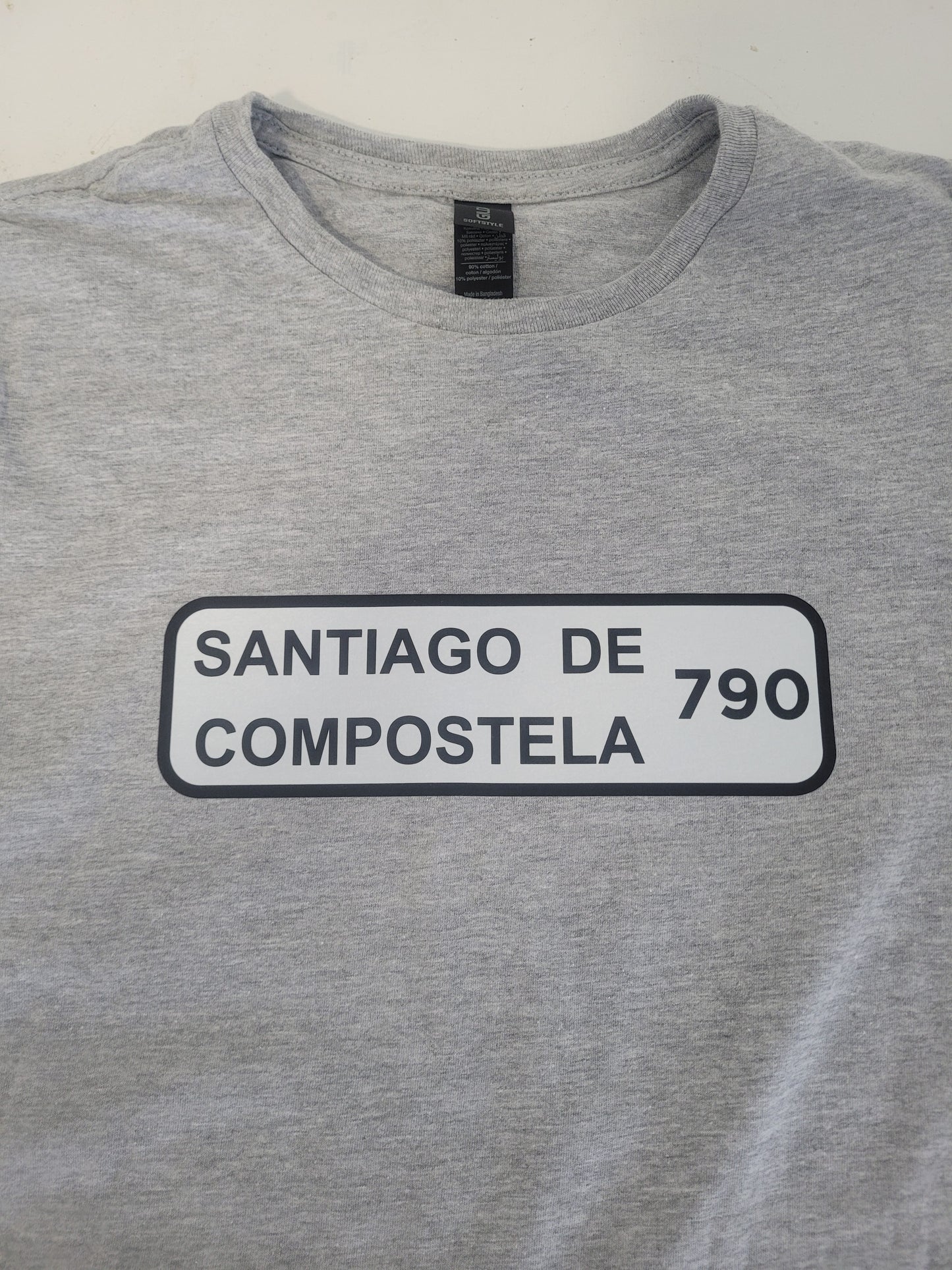 Santiago de Compostela Road Sign Tee - women's cut