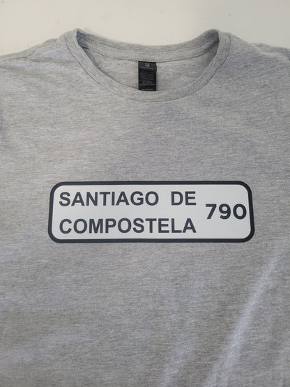 Santiago de Compostela Road Sign Tee - women's cut