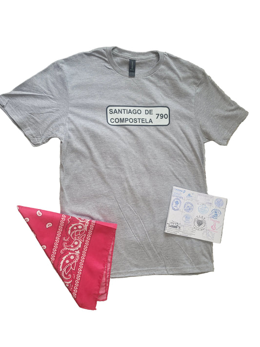 Santiago de Compostela Road Sign Tee - unisex cut