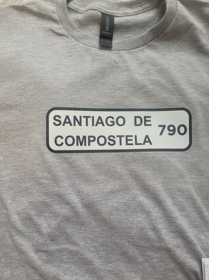 Santiago de Compostela Road Sign Tee - unisex cut